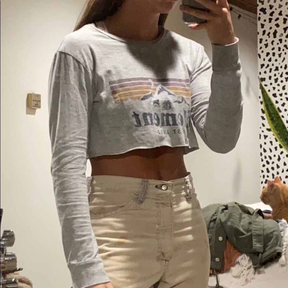 Element cropped long sleeve t-shirt - Picture 1 of 3